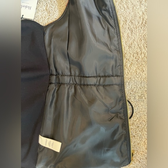 NWT Rafaella red black zip up vest. Drawstring waist.Print front black knit back - Picture 11 of 15